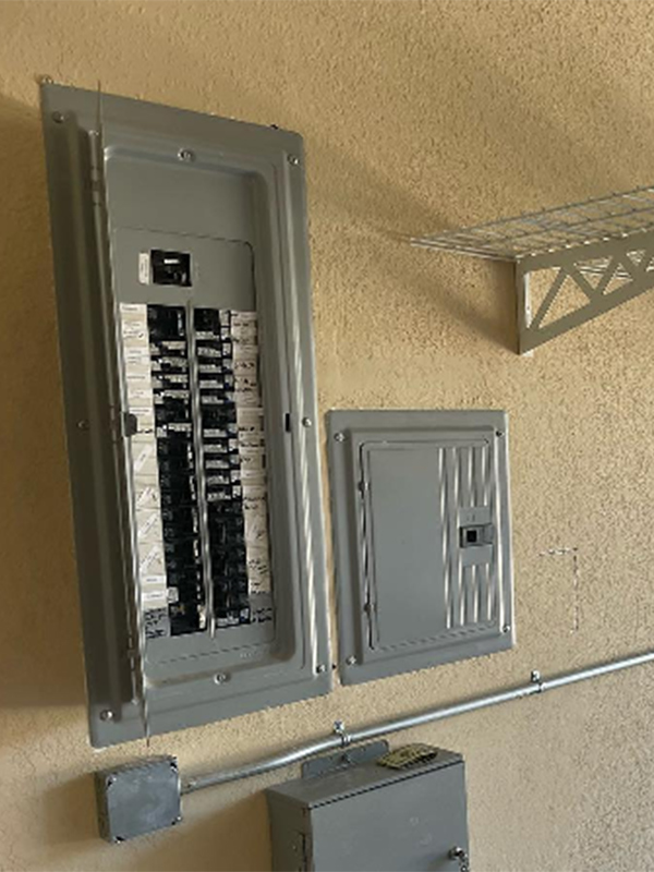 electrical panel installed at residential property interiors houston tx